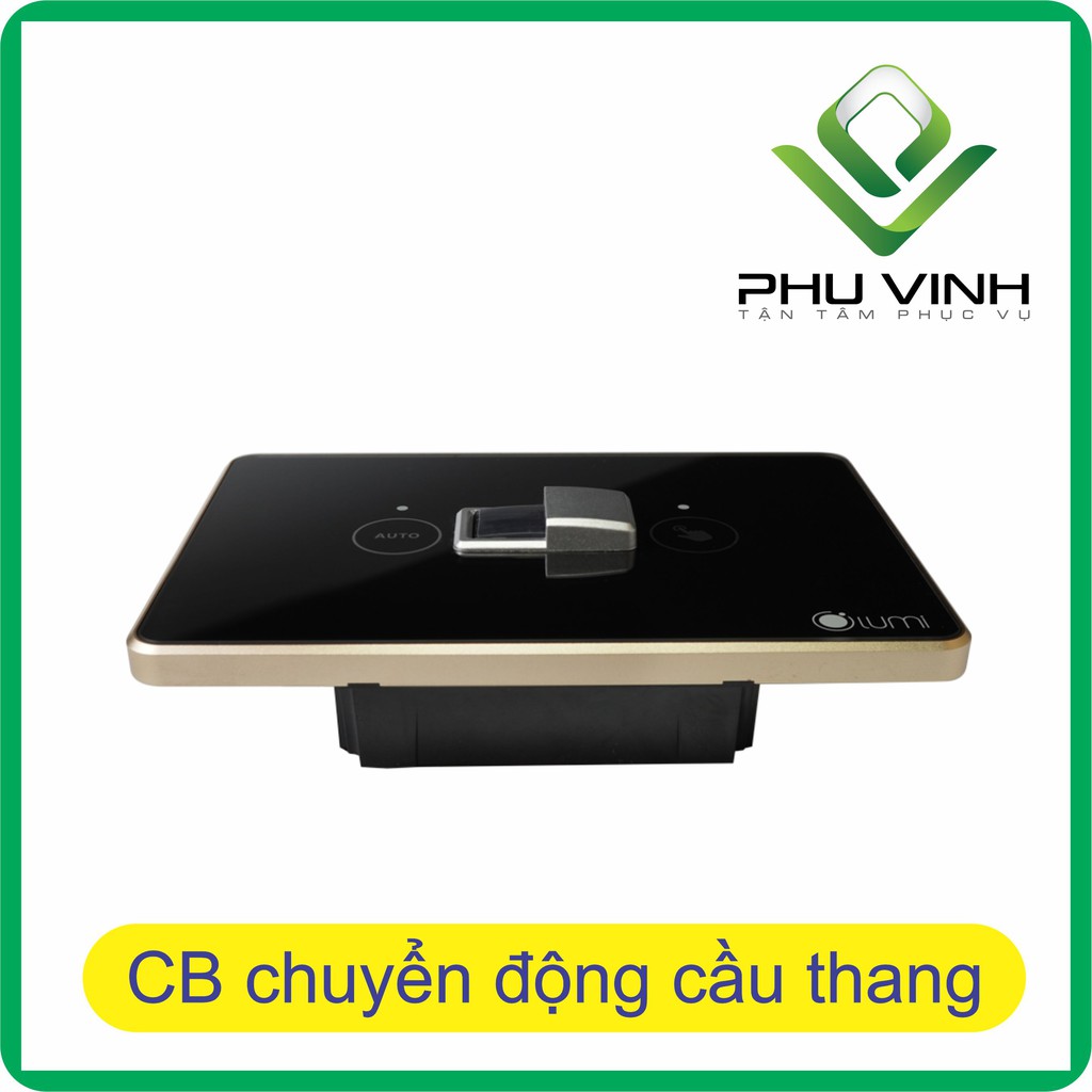 Công tắc cầu thang thông minh tích hợp cảm biến (2 trong 1) viền nhôm