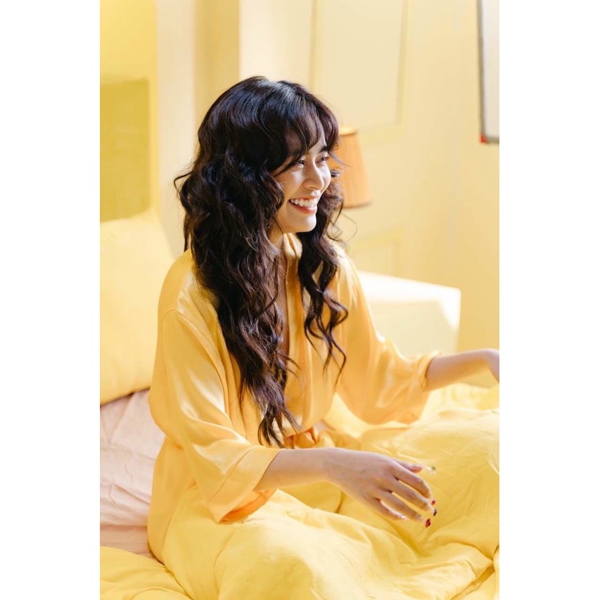 Aó choàng lụa trơn mặc nhà sang trọng đủ màu sắc | BigBuy360 - bigbuy360.vn