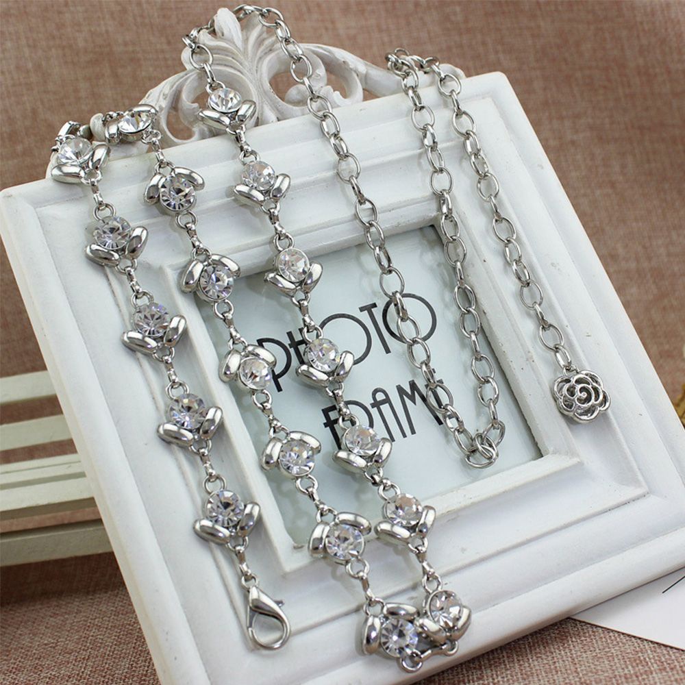 Thắt lưng dây xích bằng hợp kim nhiều màu thời trang cho nữ BACK2LIFE