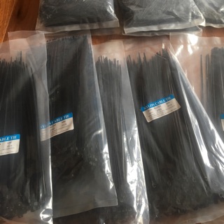 Túi 1kg dây rút nhựa đen, dây thít đen nhiều size