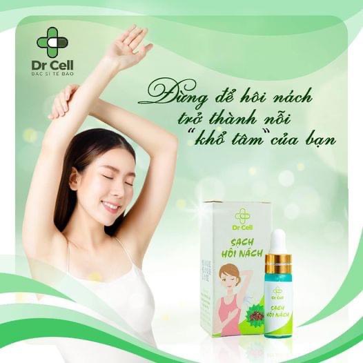 Mua 1 tặng 1- 1 chai 5ml Sạch hôi nách Dr Cell làm sạch mồ hôi, khử mùi an toàn hiệu quả lành tính cho mọi đối tượng