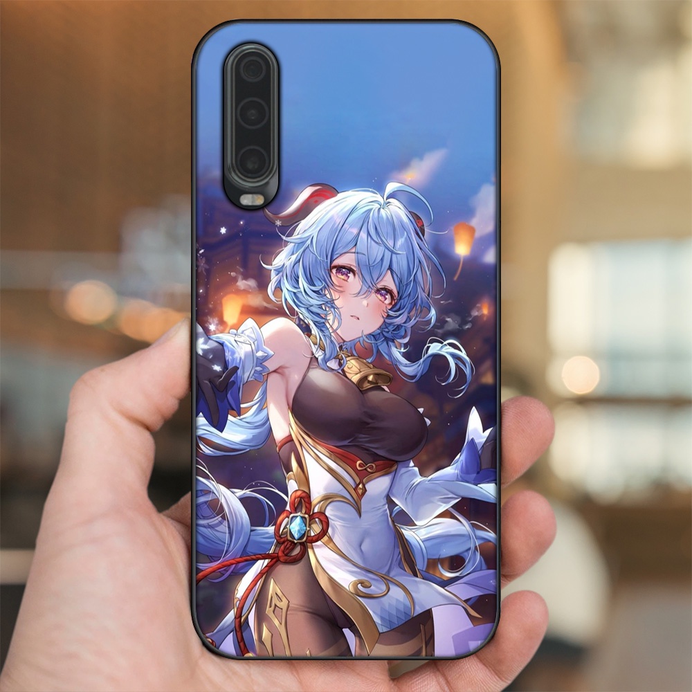Ốp lưng Huawei P30 viền đen in hình Ganyu Genshin Impact