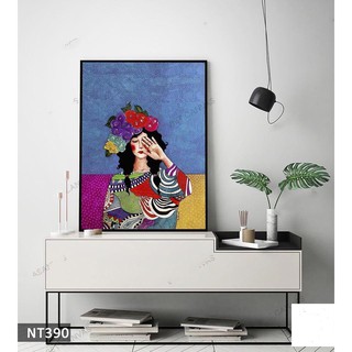 Tranh treo tường hình cô gái, tranh canvas decor phòng khách phòng ngủ phòng khách cao cấp SP01