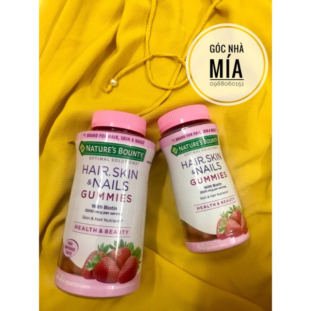 [DEAL SHOCK]_Kẹo Dẻo Mọc Tóc Hair Skin Nails_230v
