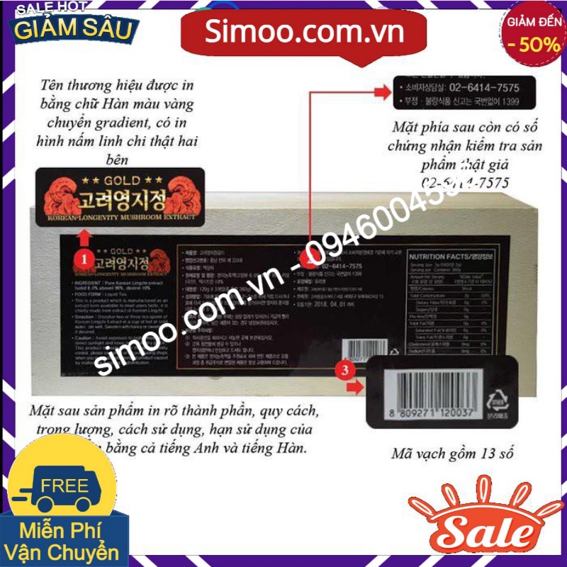 Cao Linh Chi Hàn Quốc Cao Cấp Hộp Gỗ ( Hộp 3 Lọ X 120gr)-💥 ⚡ SẢN PHẨM CHÍNH HÃNG 💥 ⚡