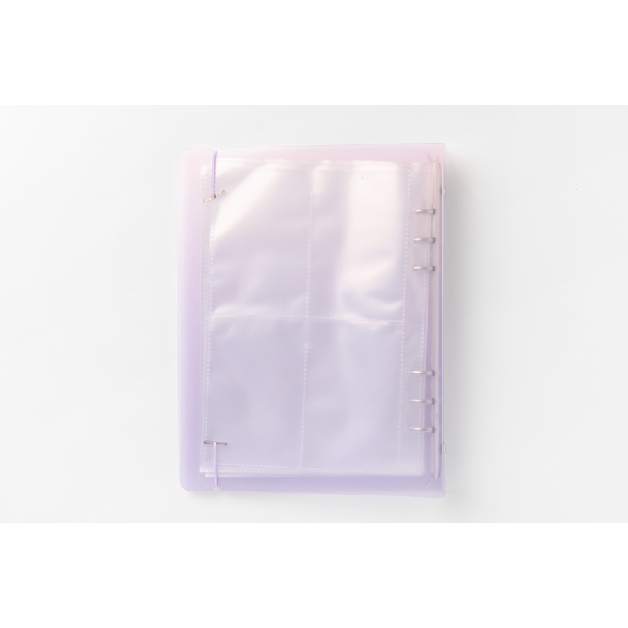 Binder Collect Book ARTBOX Hàn Quốc Đựng Ảnh Polaroid Photocard Màu Hồng Tím 30 Sleeves