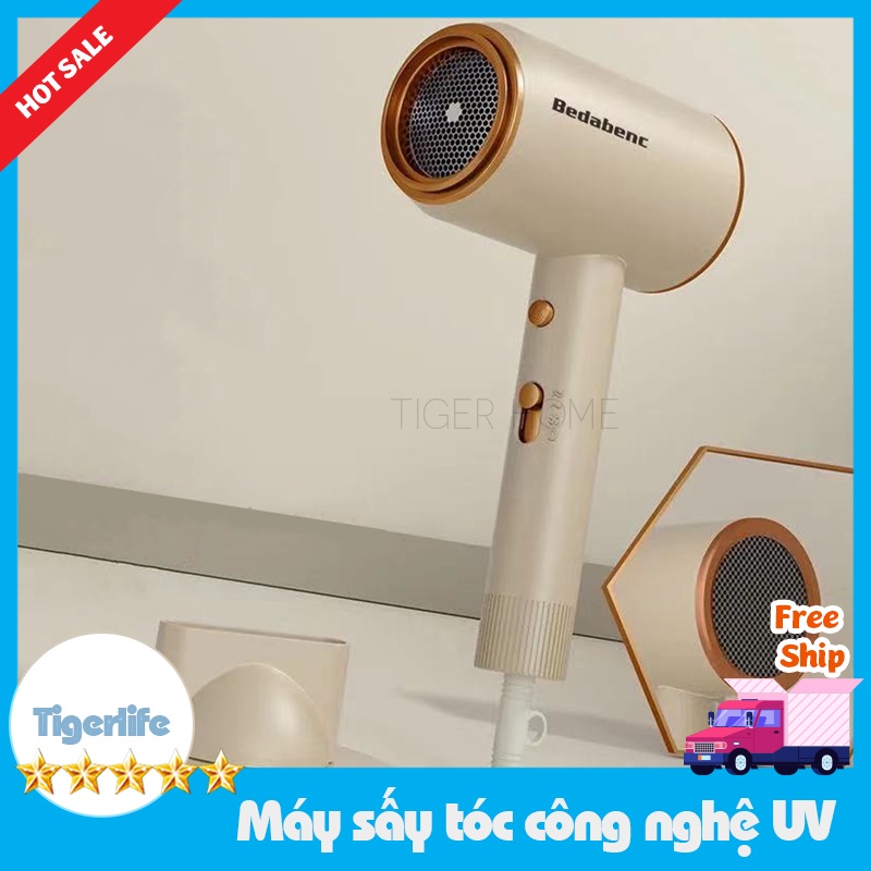 Máy sấy tóc mini công nghệ UV Light mới giúp tóc mềm mượt và nhanh khô công xuất 1000w-1200w