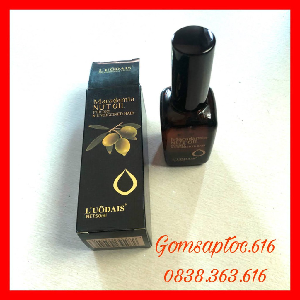 Tinh dầu dưỡng tóc bóng khỏe dành cho tóc khô xơ/ hư tổn MACADAMIA NUT OIL 50ML ( olive ) CẢ NAM VÀ NỮ ĐỀU DÙNG ĐƯỢC | BigBuy360 - bigbuy360.vn