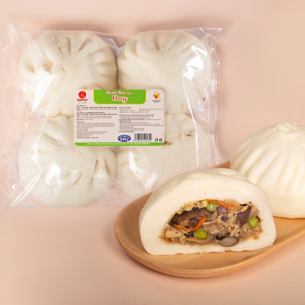 Bánh Bao Nhân Chay Đặc Biệt THỌ PHÁT FOOD 640g