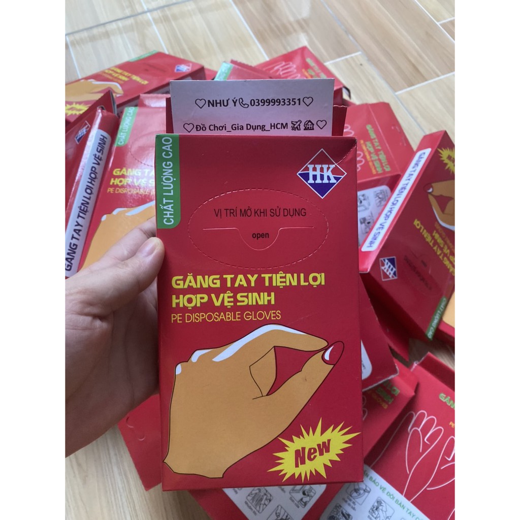 Set 100 bao tay nilon tiện ích 1001