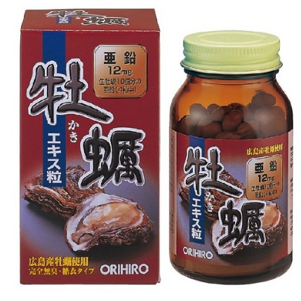 Tinh chất hàu Orihiro - Hàu Nhật Japan Oyster tăng cường sinh lý nam, Chai 120 viên