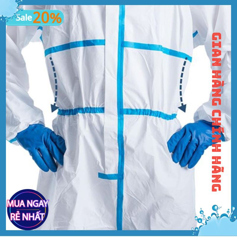 Bộ Quần Áo Bảo Hộ Y Tế VinGuard Vin-2000 Pro Có Viền Xanh Hàng Cao Cấp