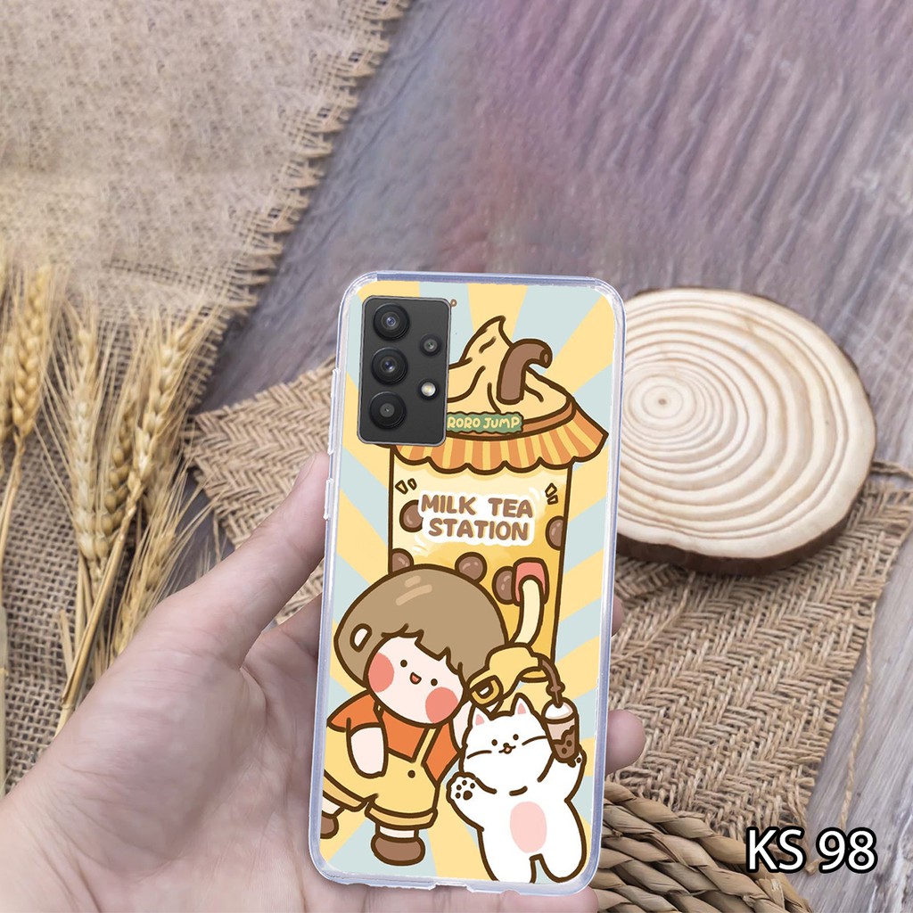 [ SALE ] Ốp lưng Samsung A32/A52/A72- in hình bé gái và chú thỏ bông xinh xắn_KINGSTORE.HN_Ốp dẻo trong SS A32/A52/A72