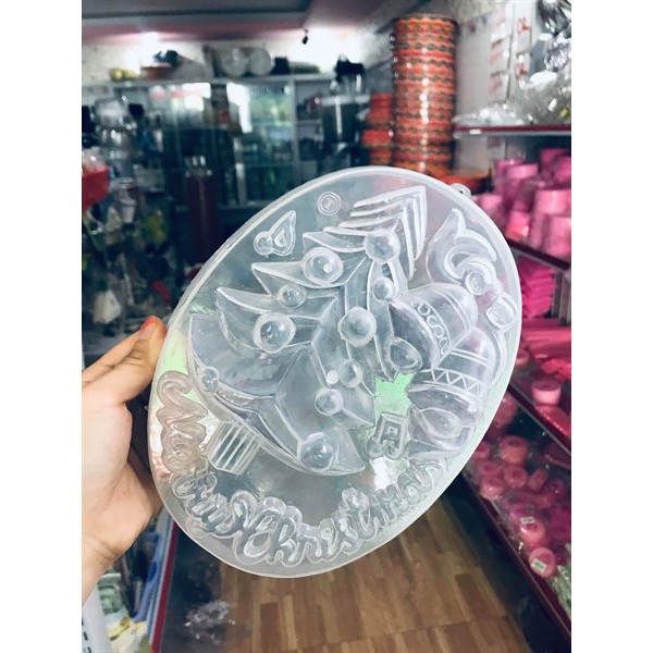 Khuôn Nhựa Rau Cau Trong 20 Cm - Cây Thông Noel 16*21 Cm