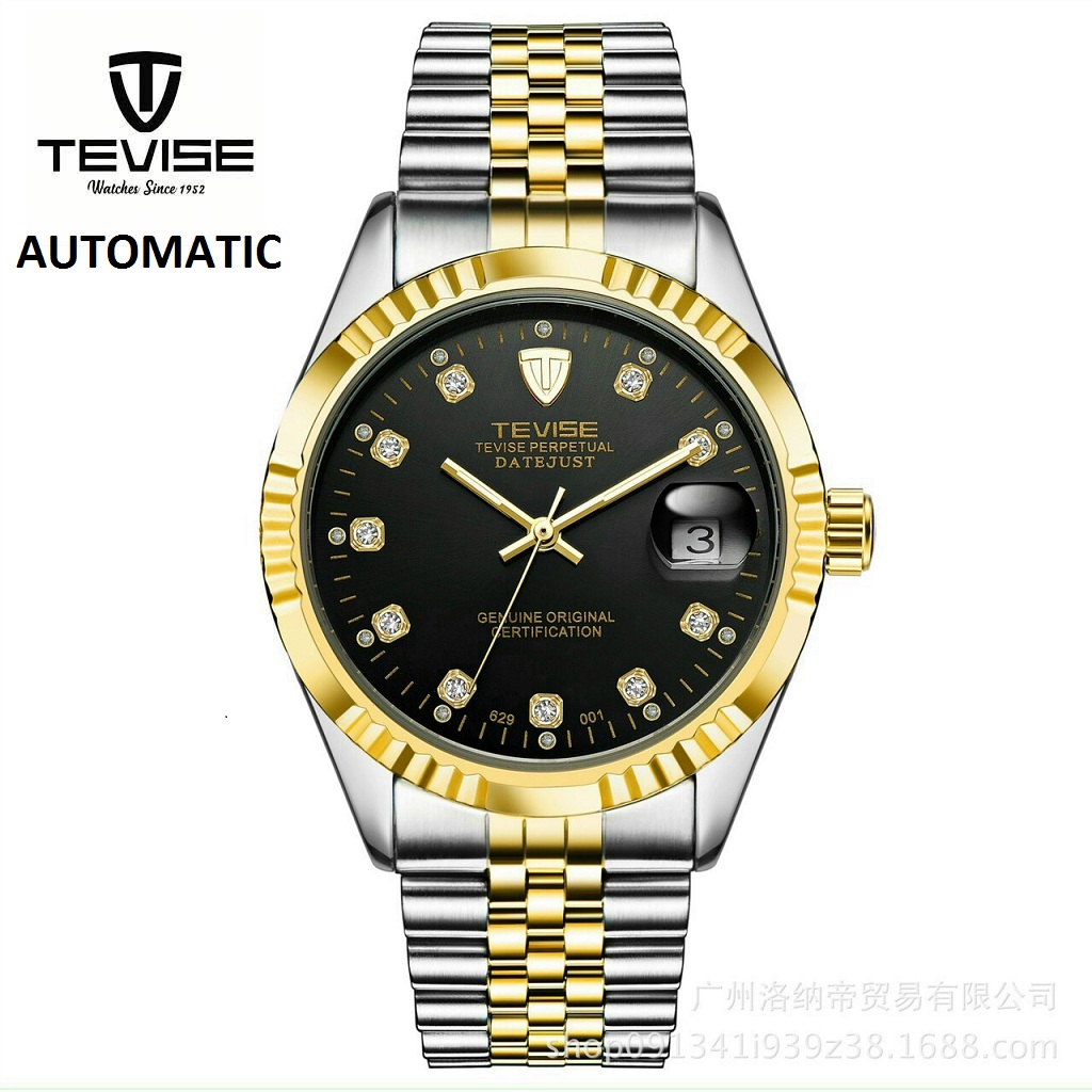 [Chính hãng]  Đồng hồ cơ nam automatic của Tevise, chống nước 3ATM, dây thép 316L đúc đặc, chính hãng