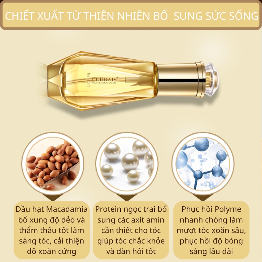 Tinh Dầu Dưỡng Tóc Loudais Kim Cương Hương Nước Hoa 60ml