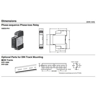 [Omron] Rơle bảo vệ mất pha, sai thứ tự pha K8DS-PH1 , kích thước gọn nhỏ dễ lắp đặt