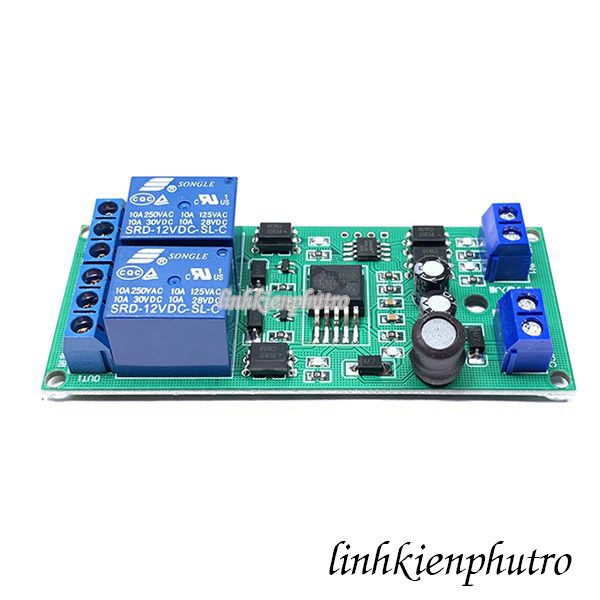 Mạch Kích Tạo Trễ Đóng Ngắt Relay 2 Kênh