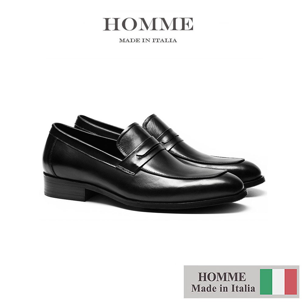 Giày Homme Boston - Classic Loafer Italian Leather Dress Shoes