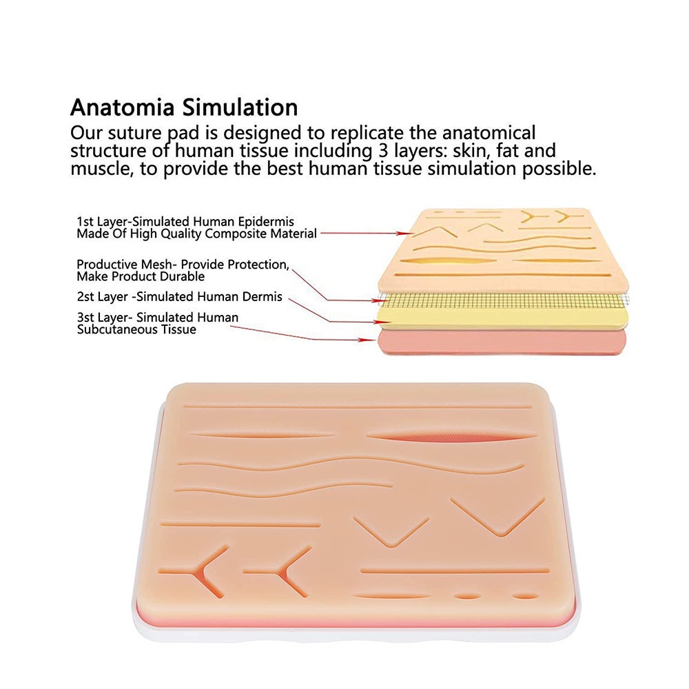 [Hàng mới về] Bộ dụng cụ tập khâu vết thương chuyên dụng chất lượng cao dành cho học sinh