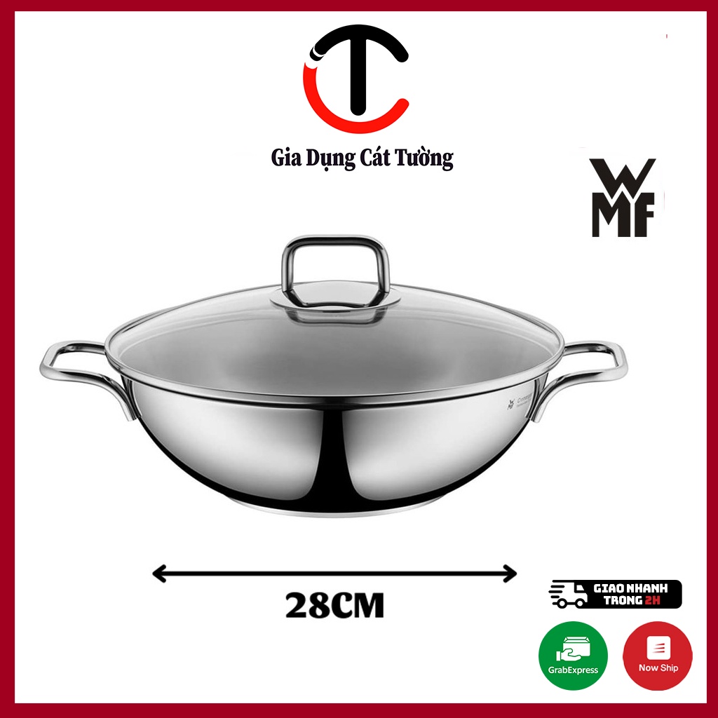 Chảo Xào Sâu Lòng Wmf Wok Party 28cm Hàng Đức Chính Hãng