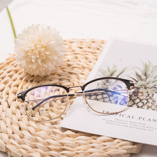 Gọng kính vuông kim loại nửa viền cao cấp Elmee E2317 - dành cho cả nam và nữ | BigBuy360 - bigbuy360.vn