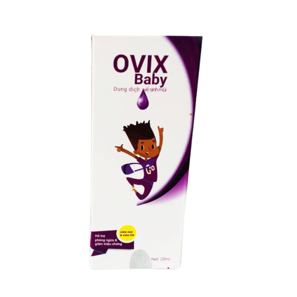 OVIX Baby dung dịch vệ sinh mũi dạng xịt tăng cường hàng rào bảo vệ tự nhiên cho mũi - Dành cho trẻ từ 3 tháng