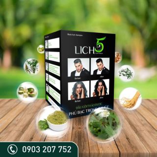 Dầu gội đầu đen tóc Lich5