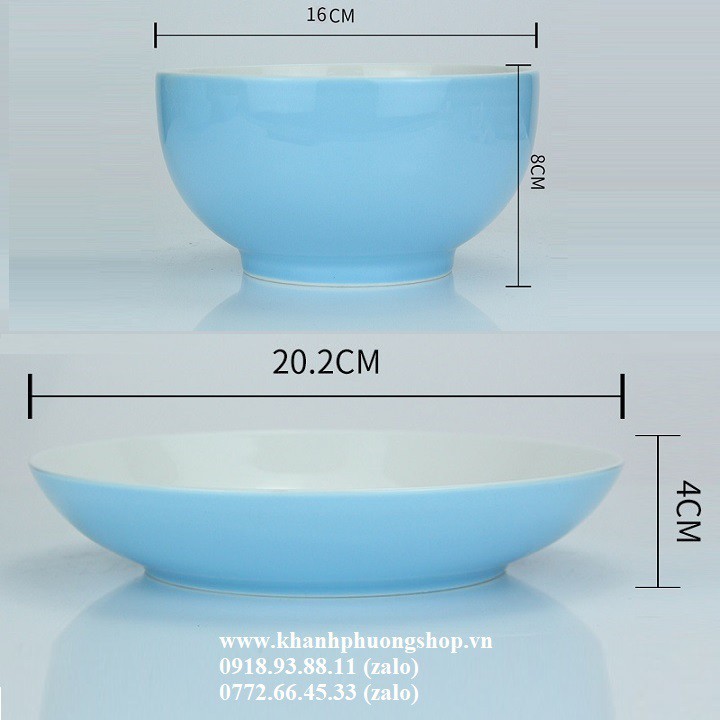 Bộ tô dĩa sứ đẹp - tô dĩa sứ