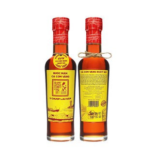 Nước Mắm Tĩn Cá Cơm Vàng Ruột Đỏ Độ Đạm 60N Chai Thuỷ Tinh 250ml Nước Mắm Truyền Thống Sạch
