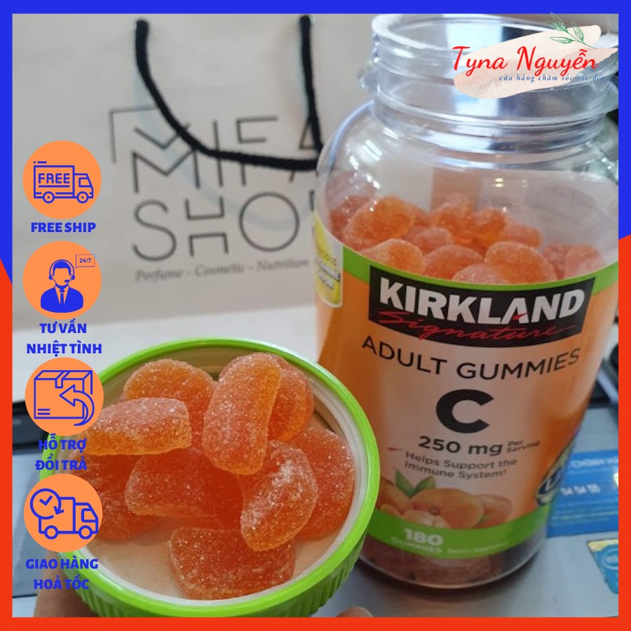 Kẹo Dẻo Bổ Sung Vitamin C Kirkland Signature 180 Viên của Mỹ.