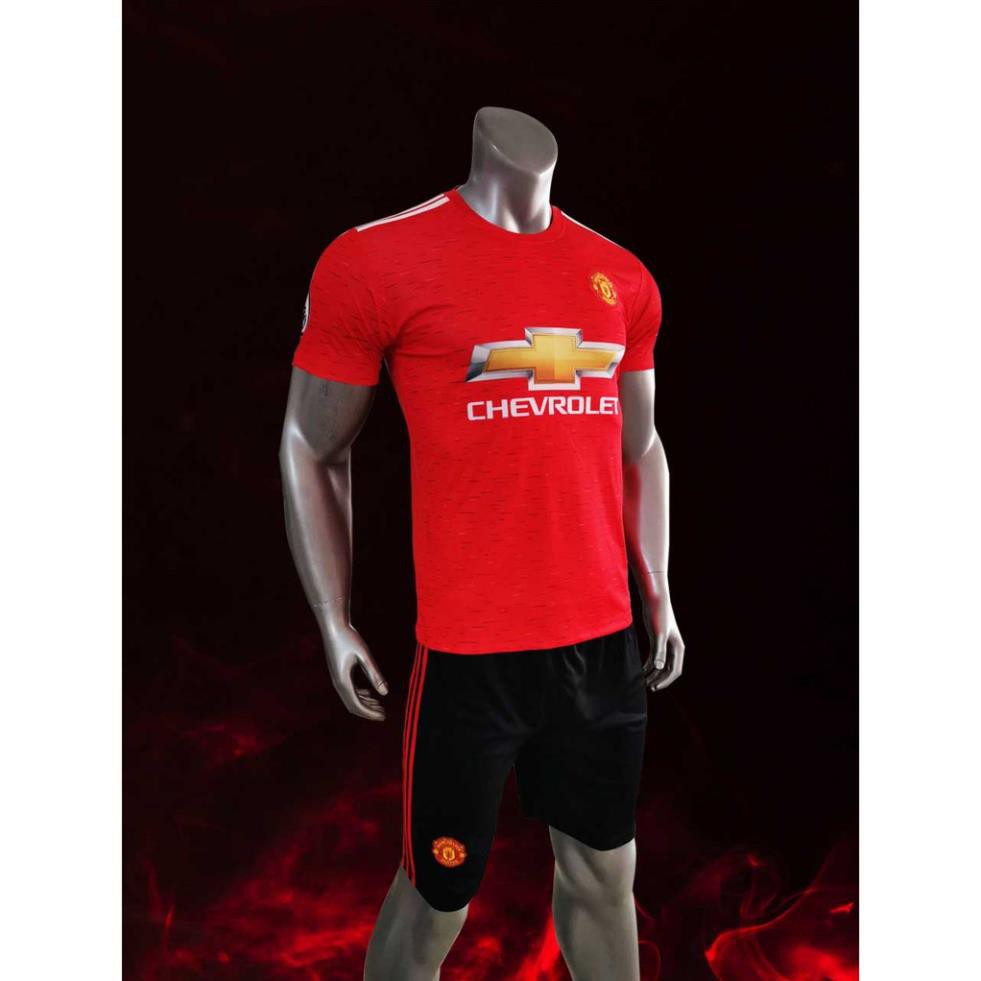 Quần áo bóng đá, đồ đá banh CLB Manchester united đỏ Vải thun lạnh cao cấp ཾ