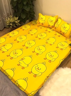 Sét 3 món ga gối cotton poly giá siêu rẻ