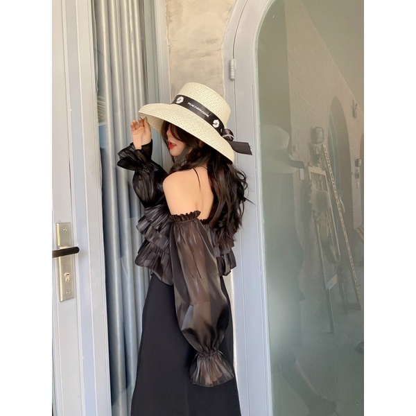 Áo trễ vai 𝙅𝙠𝙖𝙮 𝙏𝙤𝙥 - only Đen