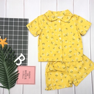 [GIẢM GIÁ] Pyjama thô lụa 100% cotton cho mẹ và bé