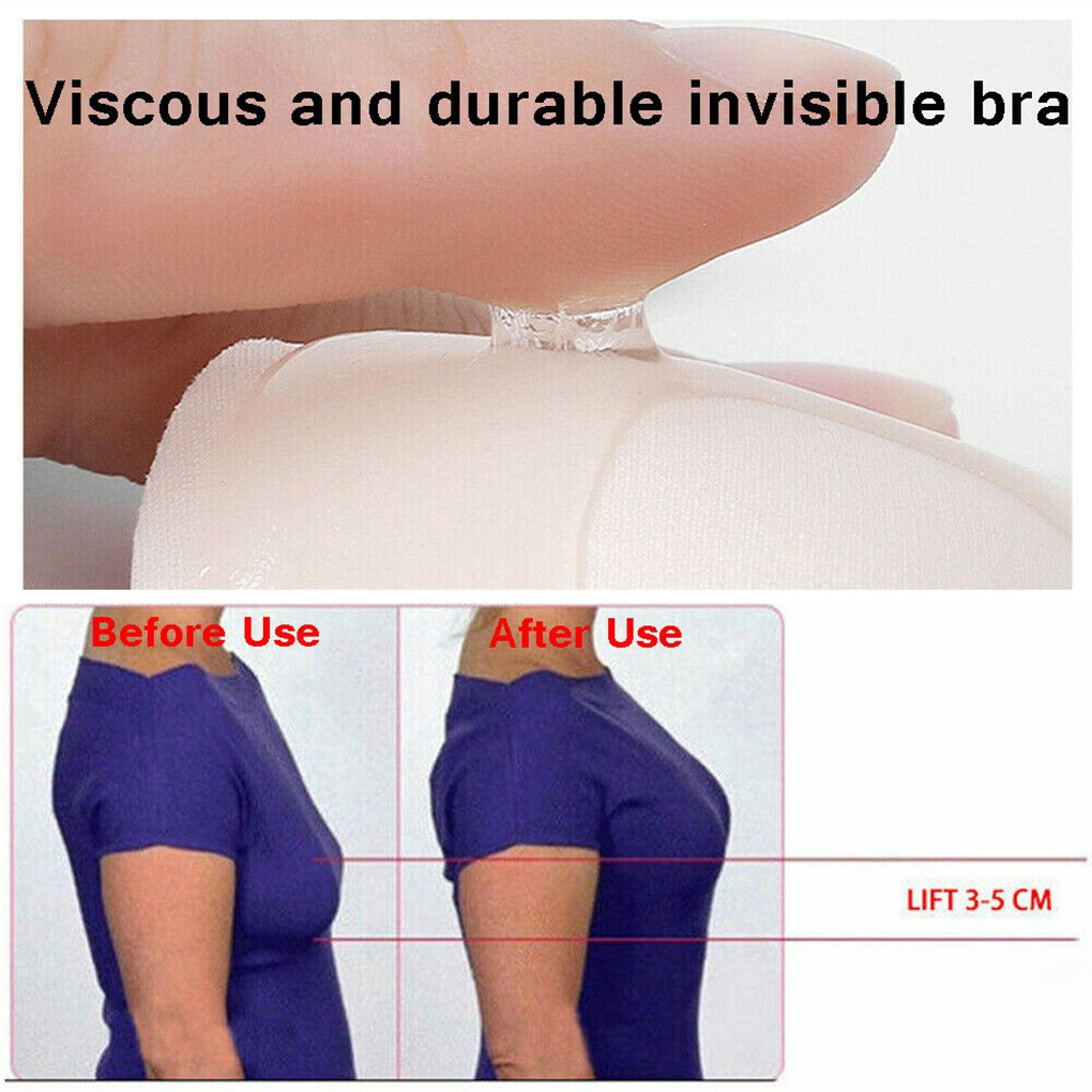 Women Invisible Bra Tape Strapless Adhesive Sticky Bra Push Up Breast Sticker