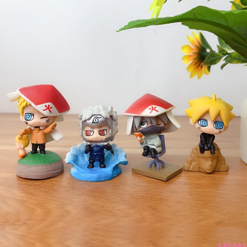 [Không hộp] Mô hình 8 hỗn hợp Chibi Naruto &amp; Hokage