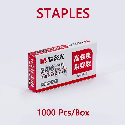 M&amp;g. Dụng Cụ Bấm Giấy Kèm Ghim Bấm Đa Năng ABS Màu Trơn