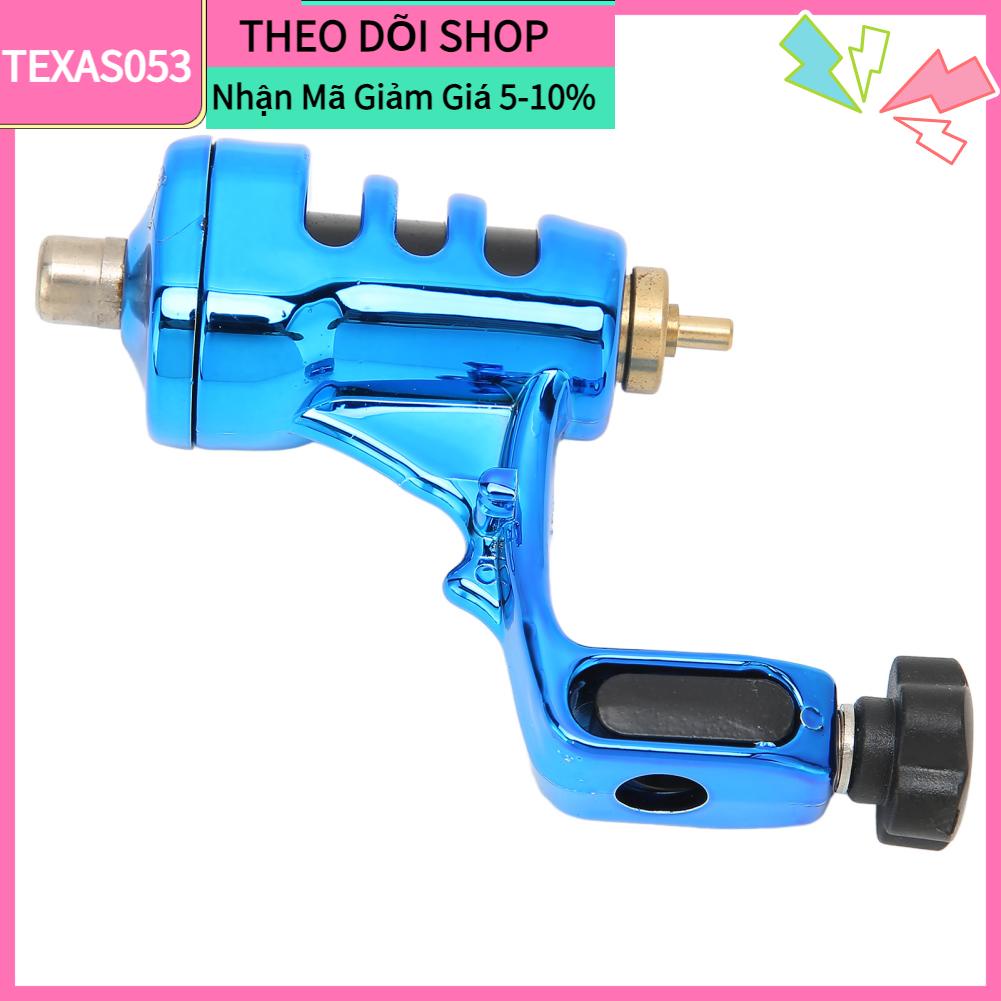 Texas053 Máy Xăm Quay Mạ Điện Chuyên Nghiệp Làm Giao Diện RCA Màu Xanh