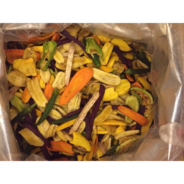 hoa quả sấy ⚡ FREESHIP ⚡ 500g Thập cẩm rau củ sấy - Đặc sản đà lạt