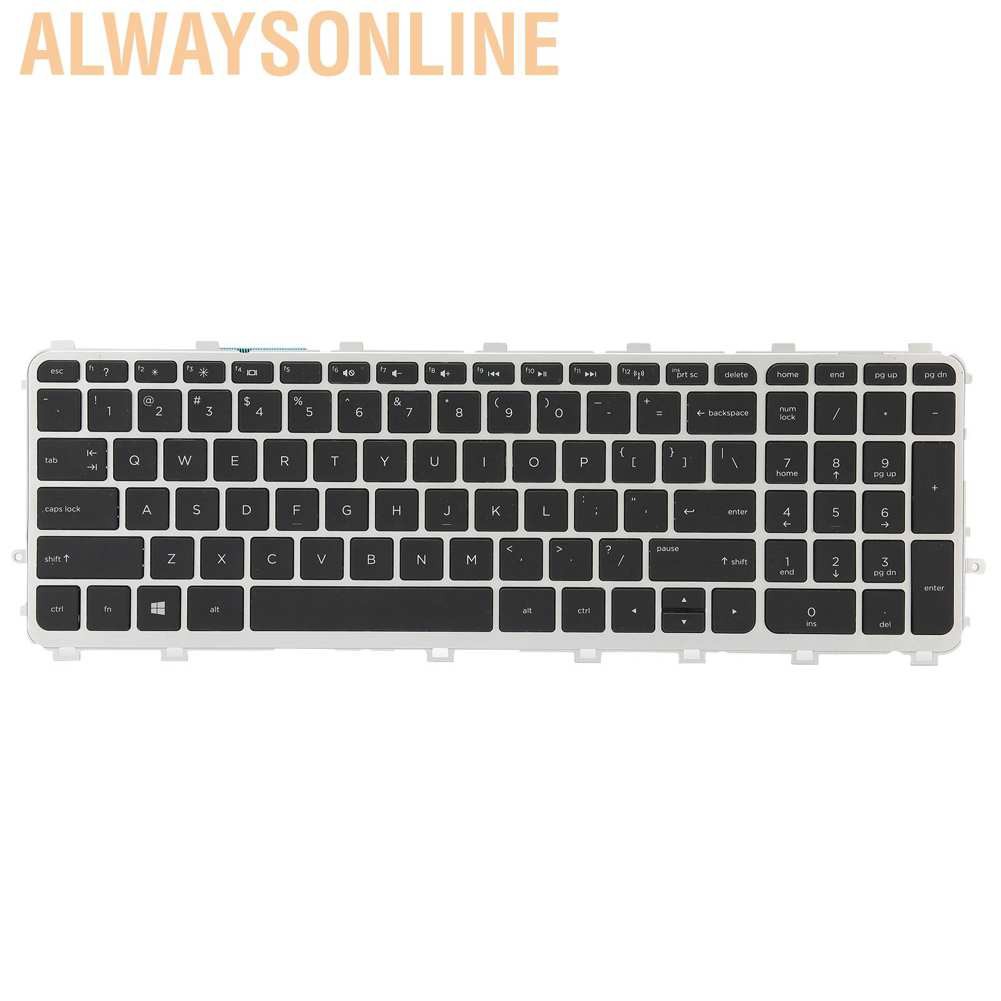 Bàn Phím Alwaysonline Với Khung Bạc Cho Laptop Usb Touchmart 15 J 17 J