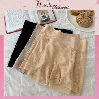Quần Mặc Trong Váy Cotton Phối Ren 2 Lớp Cao Cấp - Her sleepwear