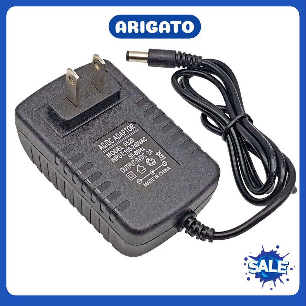 Giá siêu sốc Nguồn cắm 5V 1A 2A chân to chân nhỏ cho Switch Router camera tivi box hàng mới chất lượng cao ARIGATO