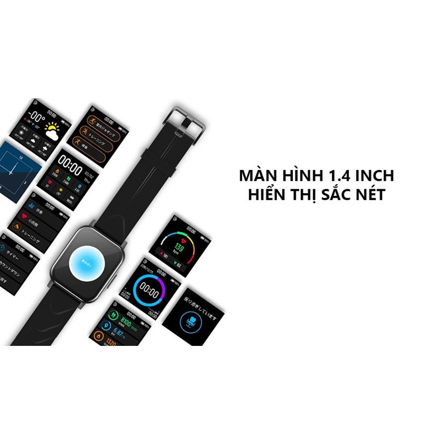 Đồng hồ thông minh SoundPEATS Watch 1-Pin 10 ngày, Theo dõi nhịp tim, 12 chế độ tập luyện