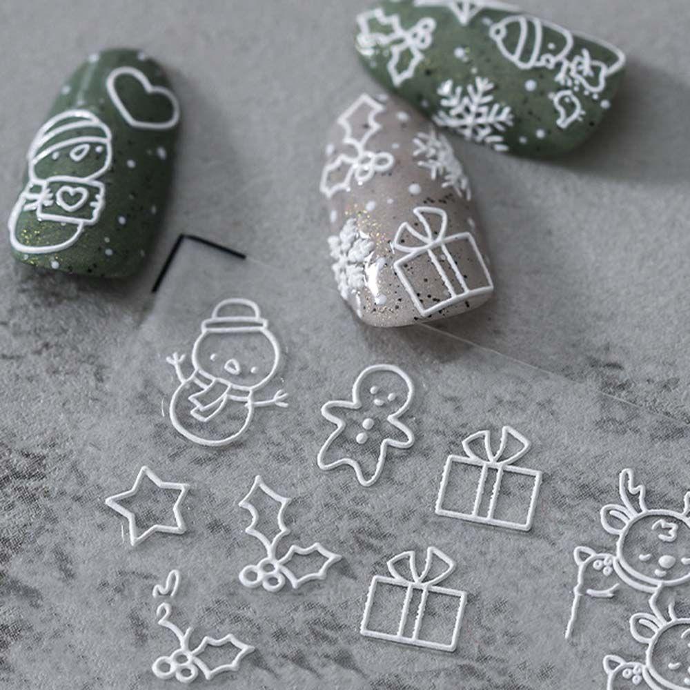 Phụ Kiện Trang Trí Móng Nghệ Thuật 5D Chủ Đề Giáng Sinh