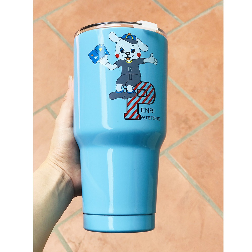 Ly Giữ Nhiệt Thái Lan 900ml Thần Thánh Kèm Túi Và Ống Hút Đủ Màu Như Hình
