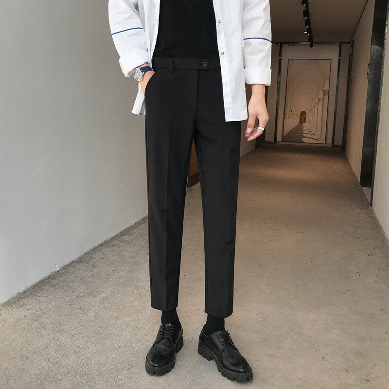 Quần Âu Nam Đẹp KOREA Vải Tuyết Mưa Dáng Slimfit Phong Cách Hàn Quốc | BigBuy360 - bigbuy360.vn