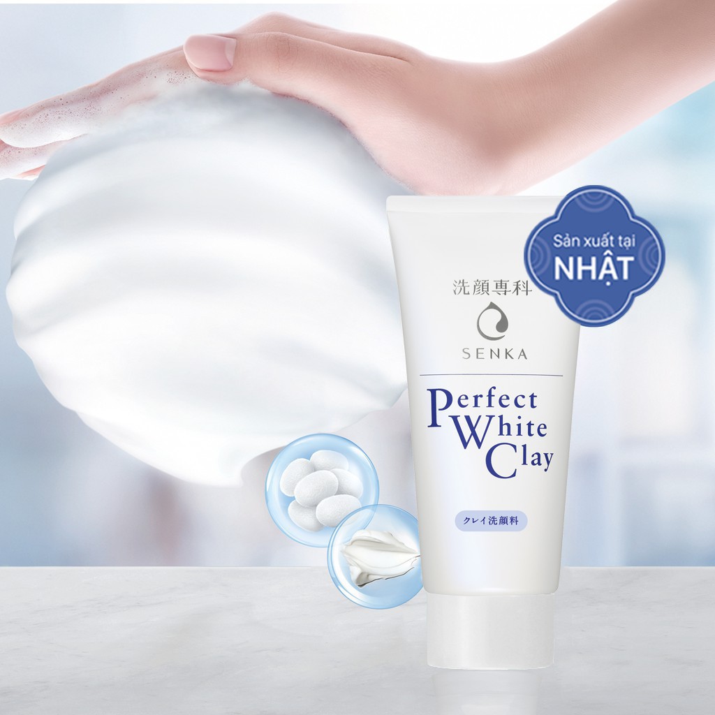 [Quà tặng] Sữa rửa mặt tạo bọt chiết xuất đất sét trắng Senka Perfect White Clay 50g_15048 | BigBuy360 - bigbuy360.vn
