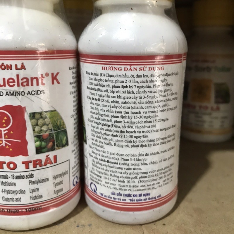 Phân bón to trái  amino k bổ sung kali