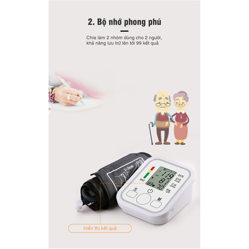 Máy Đo Huyết Áp Cổ Tay, Đo Huyết Áp Chính Xác, Đo Huyết Áp Có Đọc Và Lưu Chỉ Số Fusaka